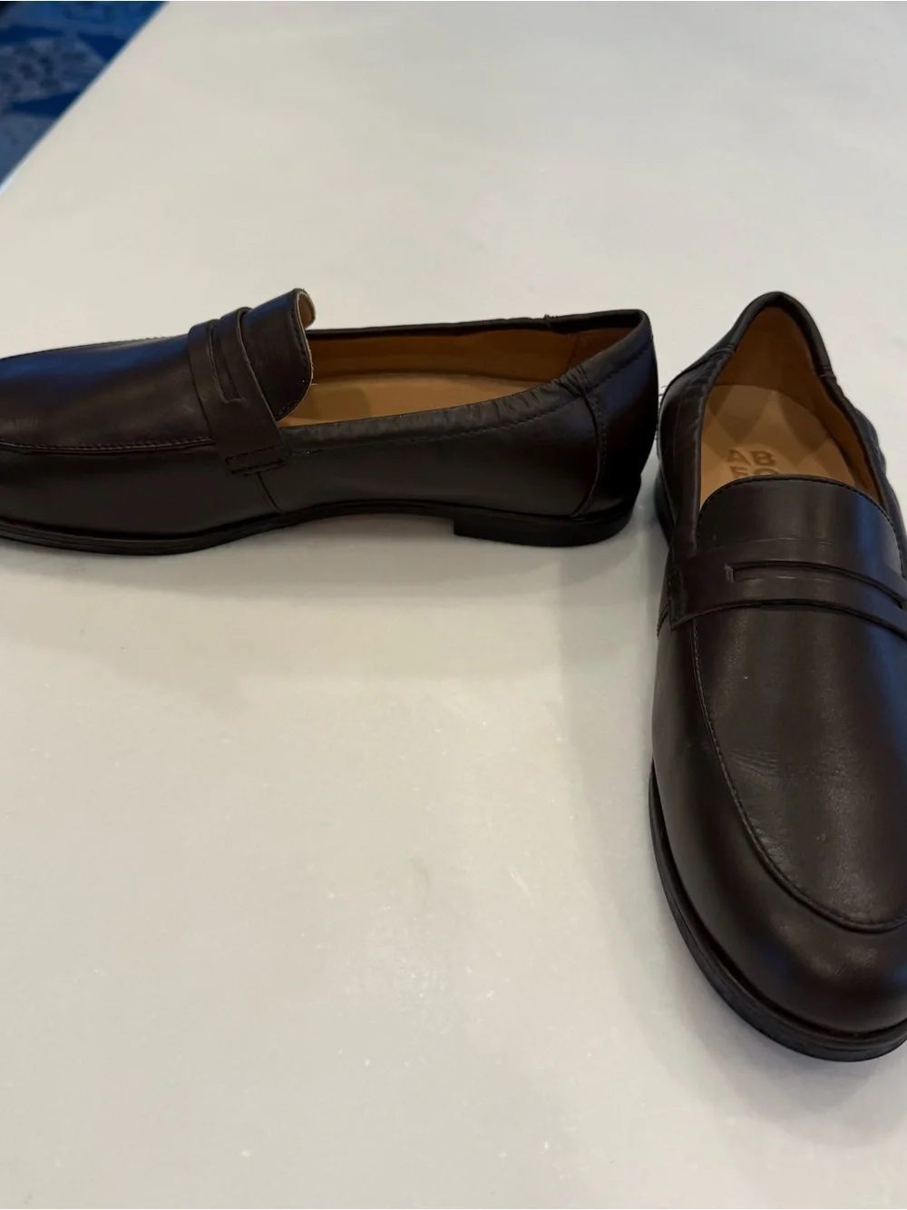 ABEO Women Naomi Loafers Shoes Brown Leather Flats Sz 7.5 NEW